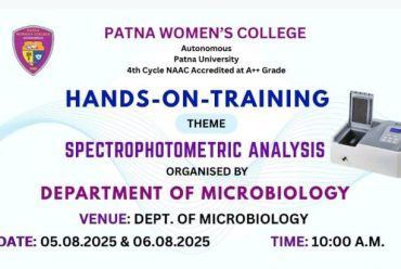A Hands-on Training on the theme “Spectrophotometric Analysis”