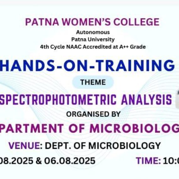 A Hands-on Training on the theme “Spectrophotometric Analysis”