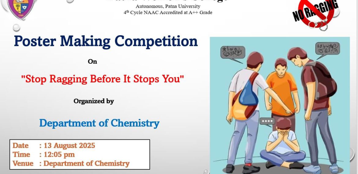 Poster Competition for the eve of Anti-Ragging Day